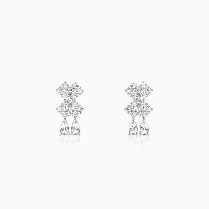Silver Sparkling Star Earrings Giva