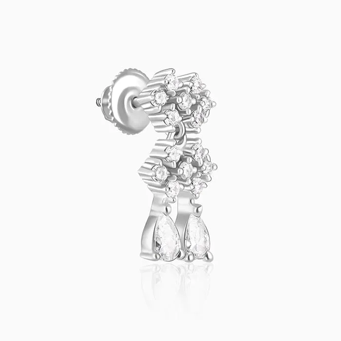 Silver Sparkling Star Earrings Giva
