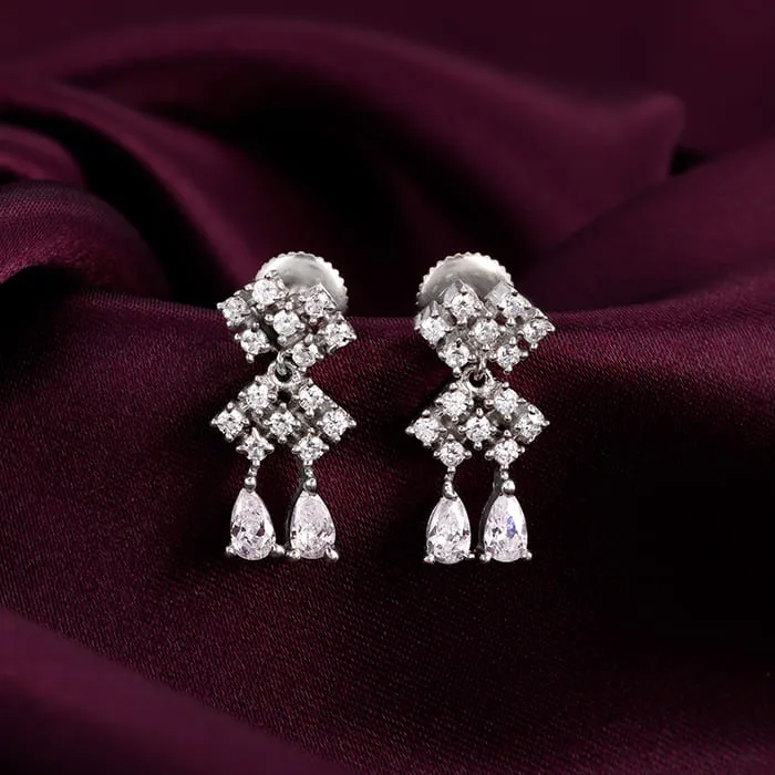 Silver Sparkling Star Earrings Giva