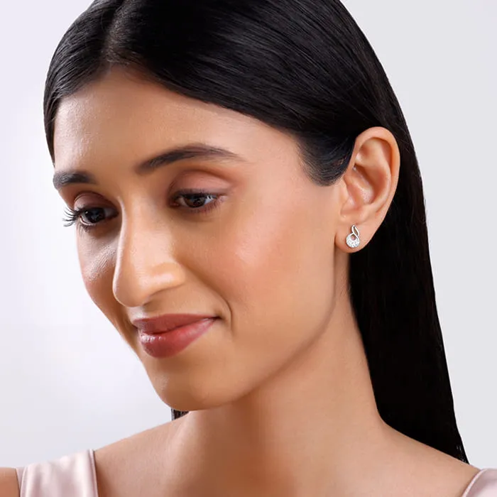 Silver Swirlshine Earrings Giva