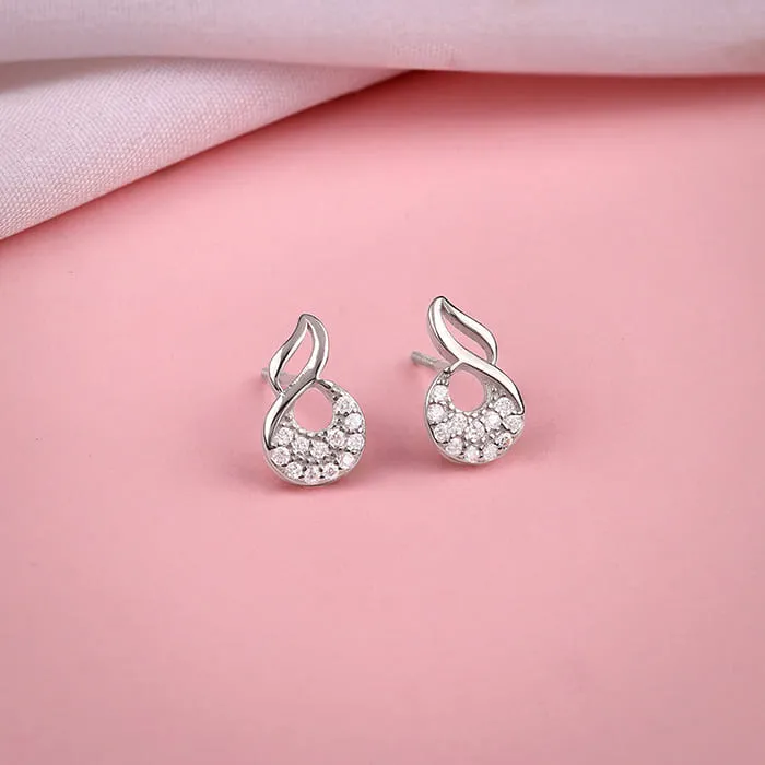 Silver Swirlshine Earrings Giva