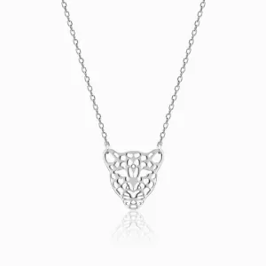 Silver The Big Cat Necklace Giva