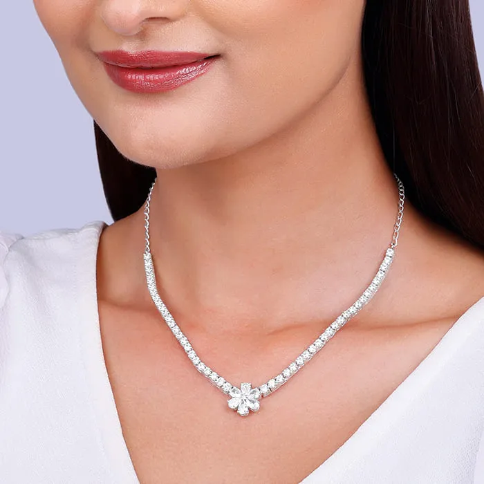 Silver Virtuous Flora Necklace Giva