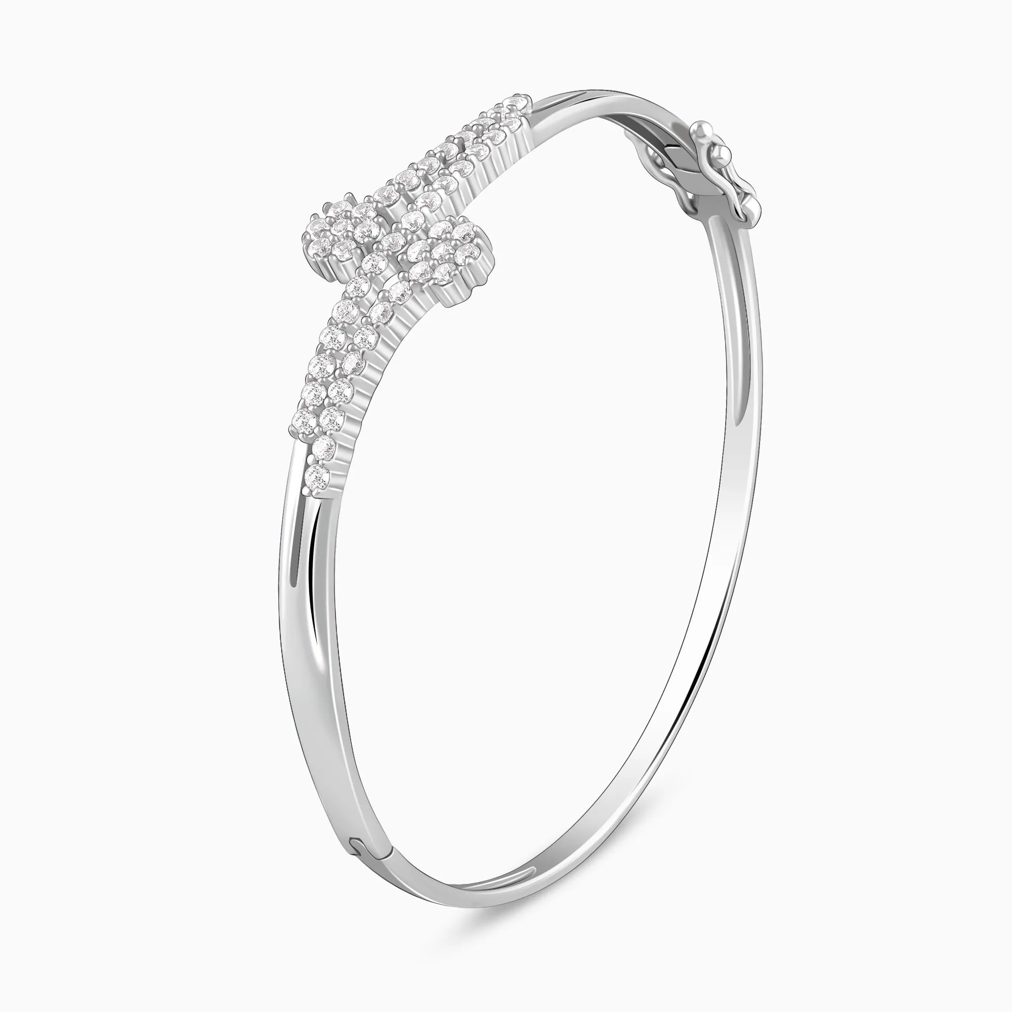Silver You Sparkle Cuff Bangle Giva