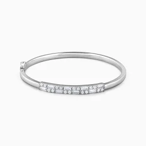 Silver Zircon Baguette Bracelet Giva