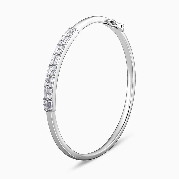 Silver Zircon Baguette Bracelet Giva