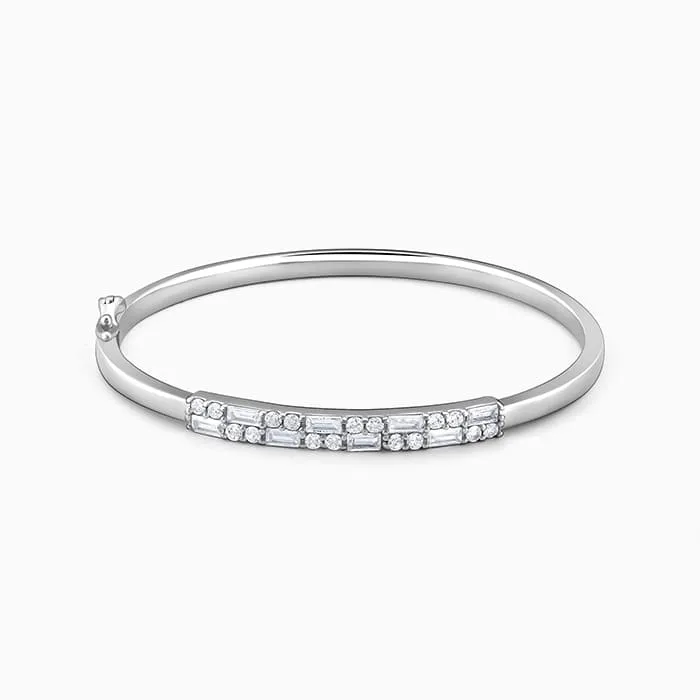 Silver Zircon Baguette Bracelet Giva