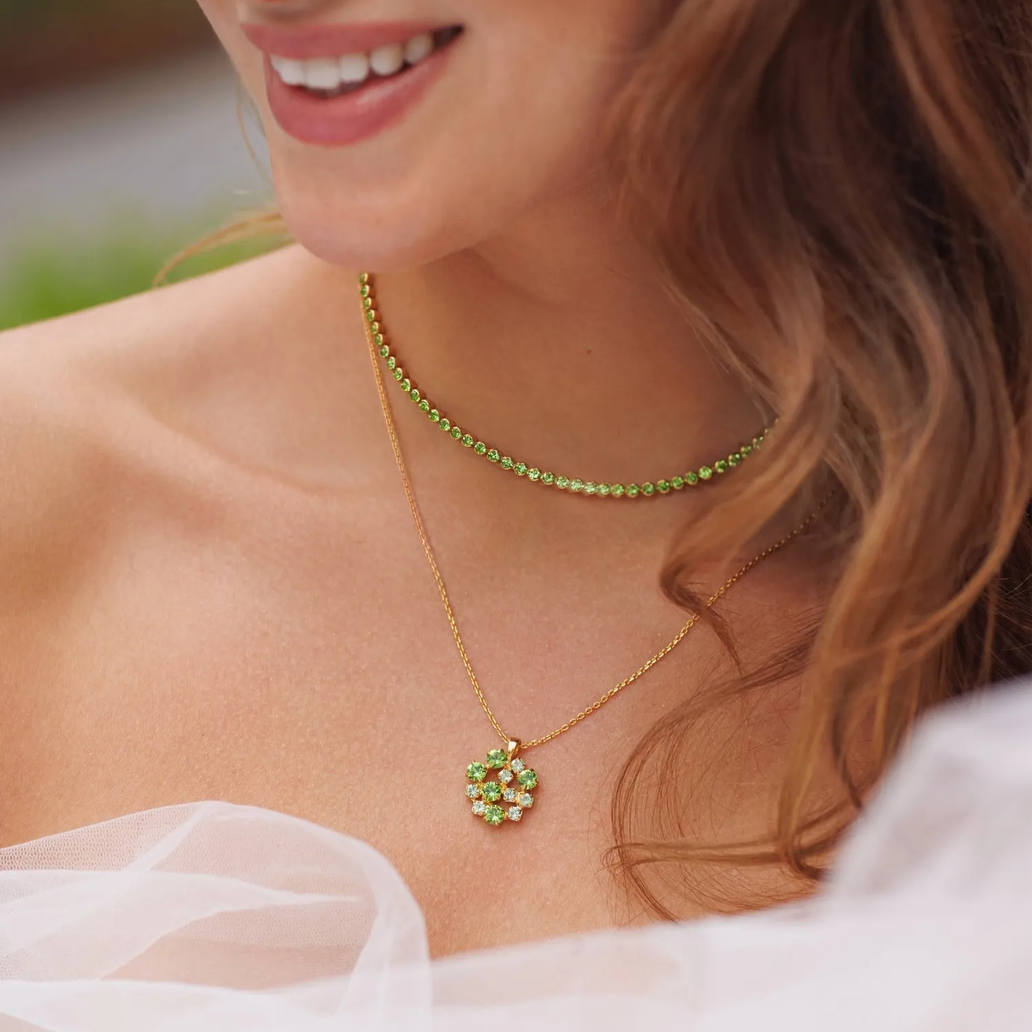 Siri Necklace / Peridot Caroline Svedbom