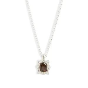 Solar Smokey Quartz Necklace Pieces of Eight