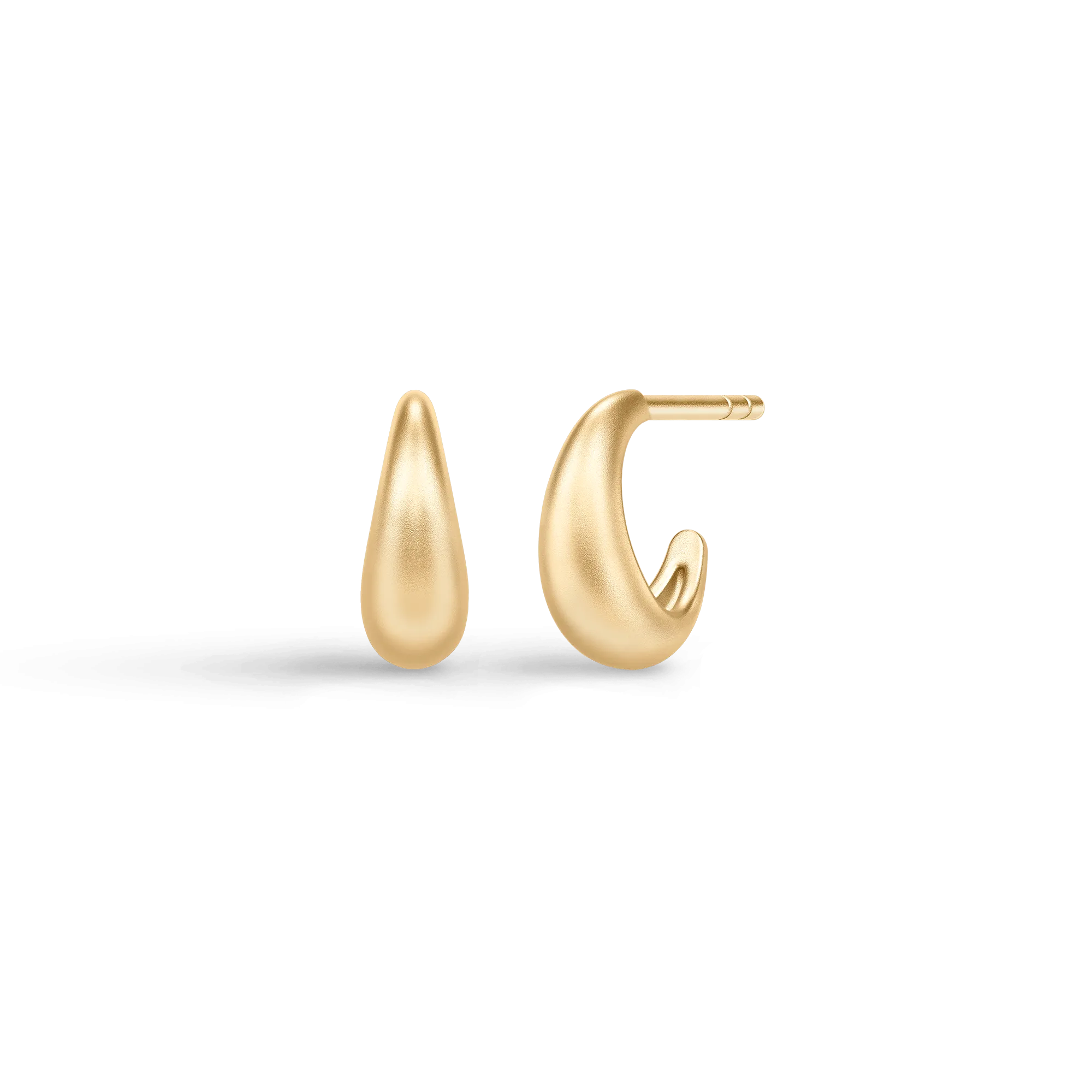 Sparrow Mini Gold Plated Hoops