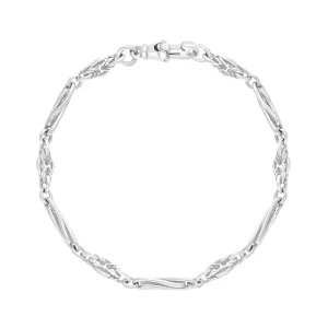 Sterling Silver Twist Byzantine Handmade Bracelet