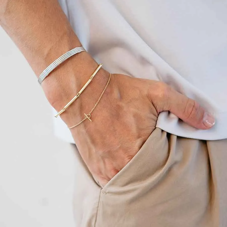 Sunray 18K Gold Bracelet