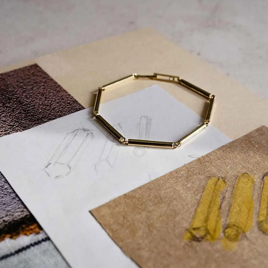 Sunray 18K Gold Bracelet