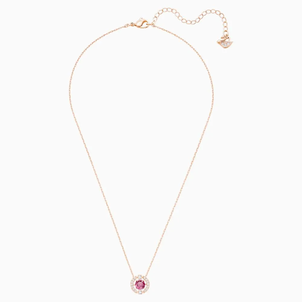 Swarovski Sparkling Dance Round Necklace White White One Size