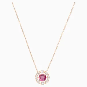 Swarovski Sparkling Dance Round Necklace White White One Size
