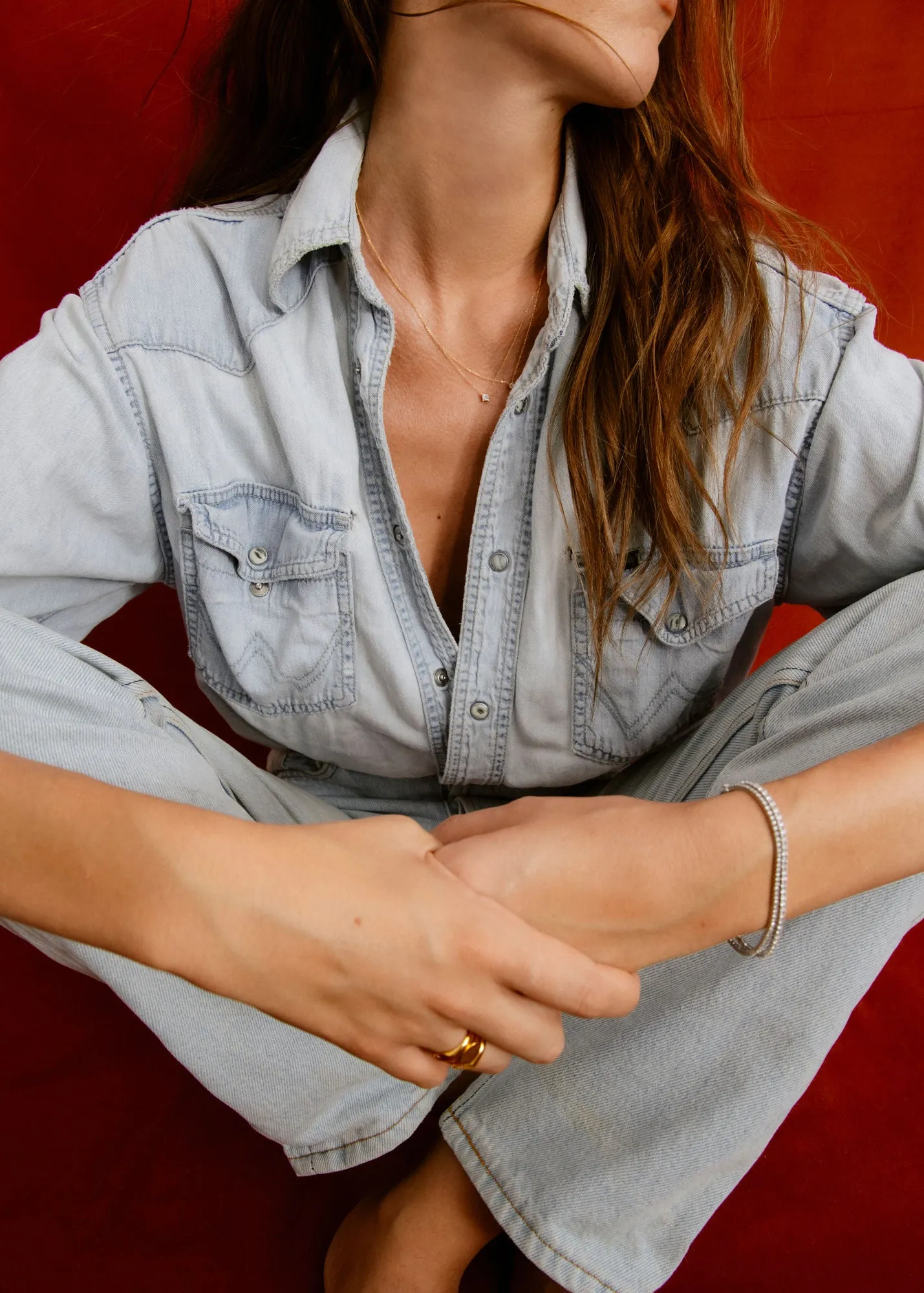 Tennis 18K Gold Bracelet w. 94 Lab-Grown Diamonds