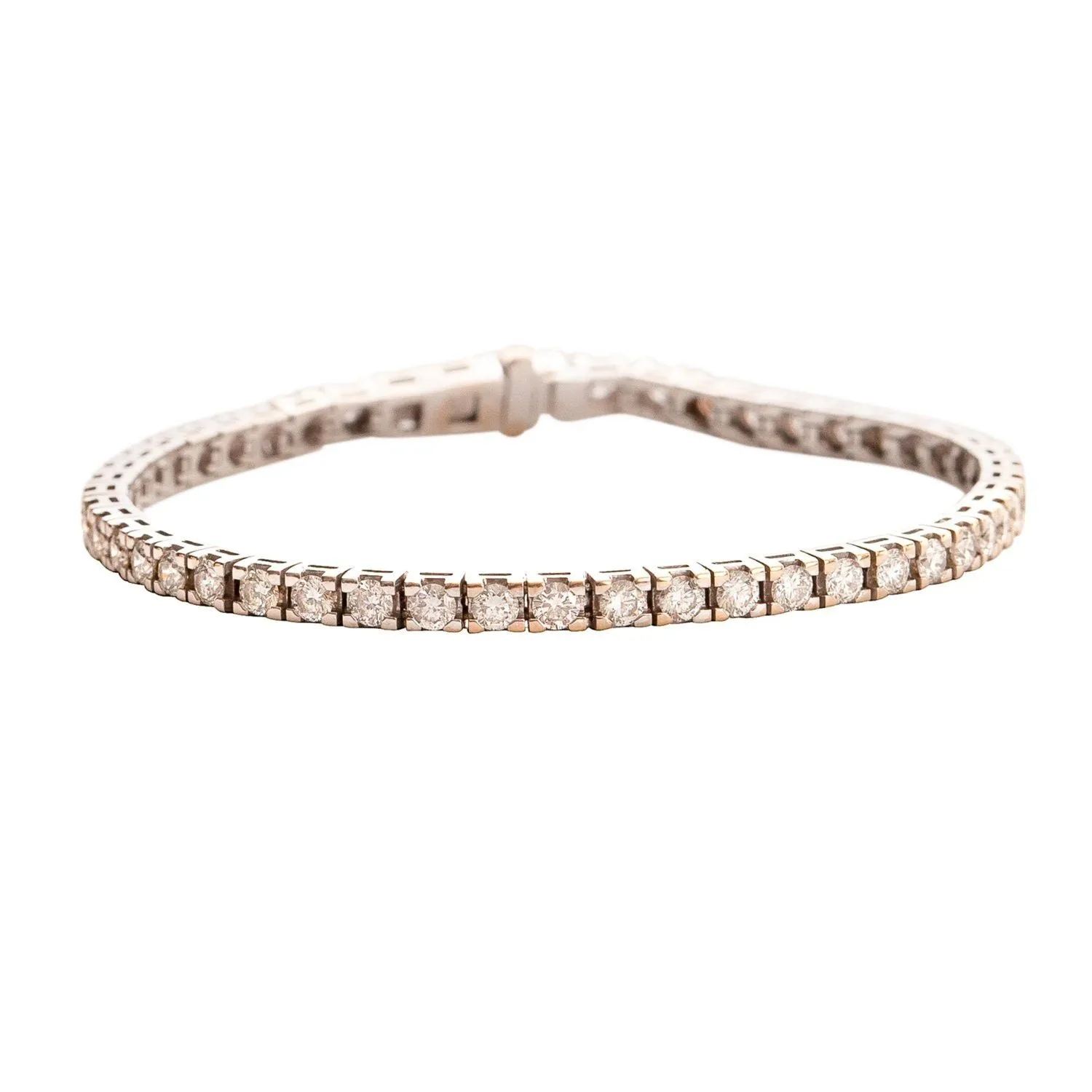 Tennis Bracelet White Gold, White