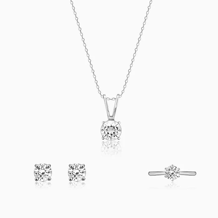 The Silver Zircon Classic Set Giva