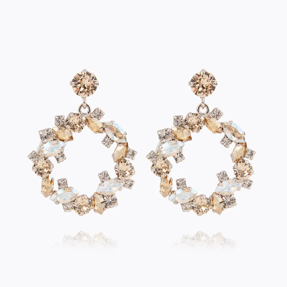 Thyra Earrings / Crystal / Golden Shadow Caroline Svedbom