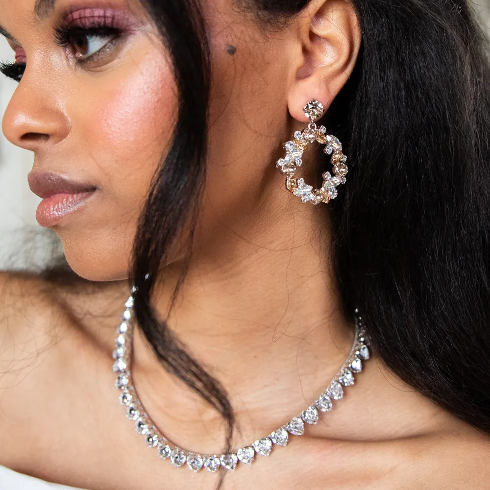 Thyra Earrings / Crystal / Golden Shadow Caroline Svedbom