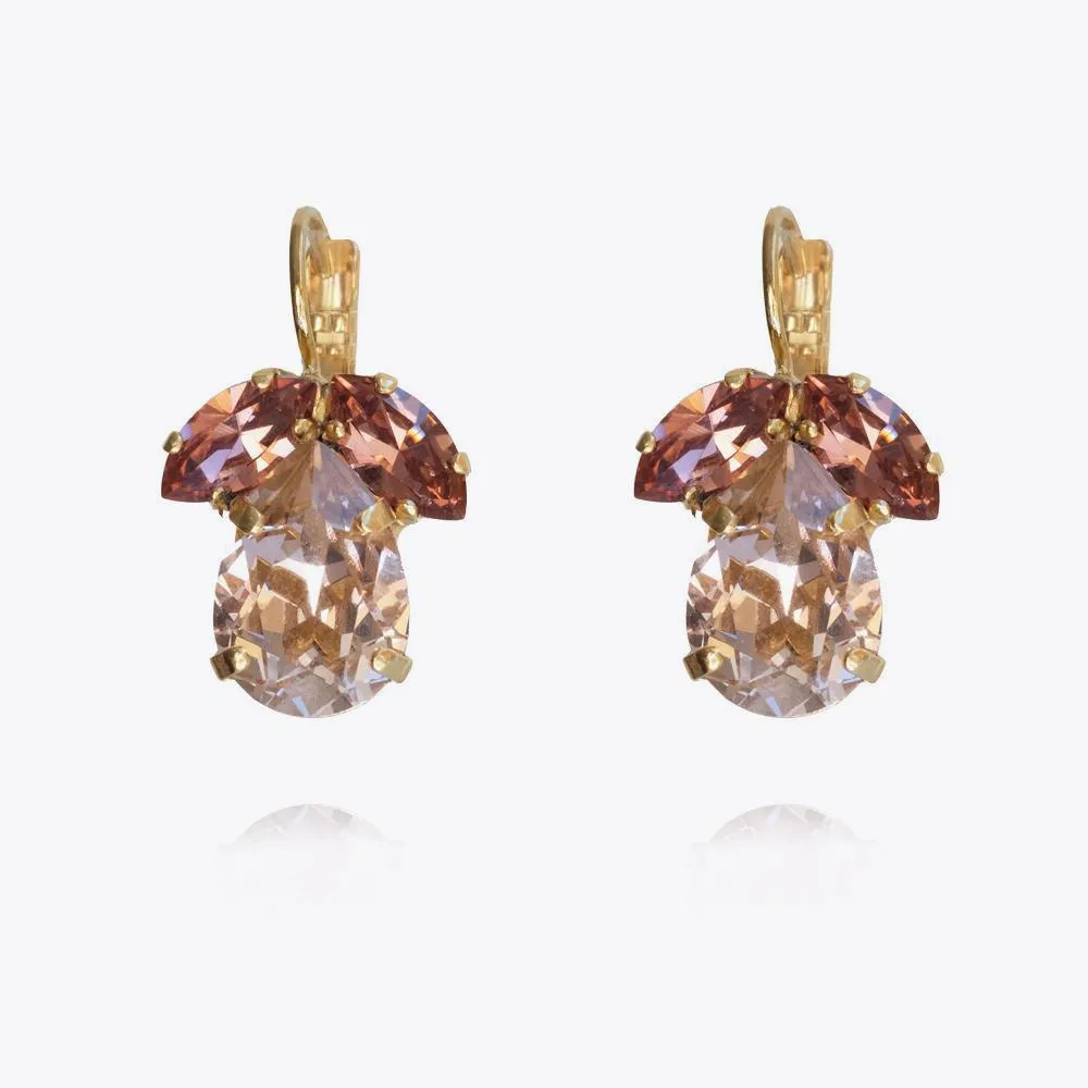 Timo Earrings / Vintage Rose Caroline Svedbom