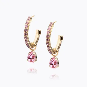 Tracy Loop Earrings / Light Rose Caroline Svedbom