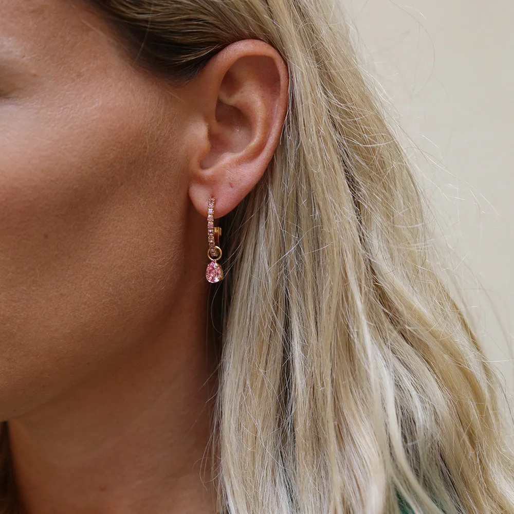 Tracy Loop Earrings / Light Rose Caroline Svedbom