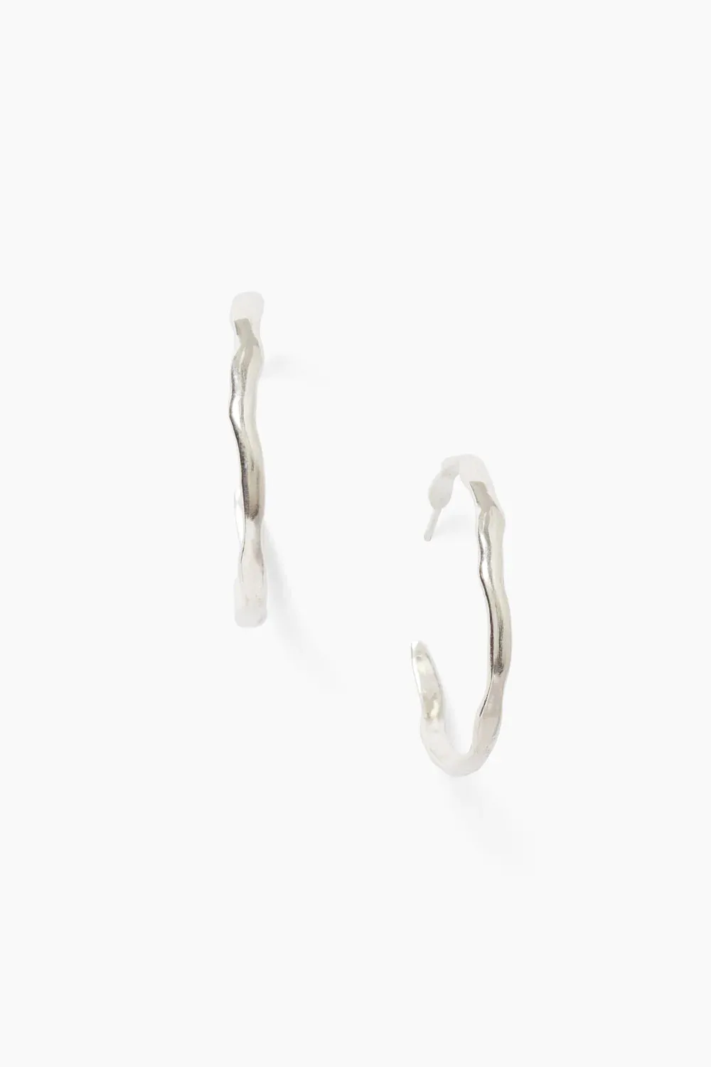 Wave Hoop Earrings
