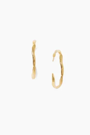 Wave Hoop Earrings