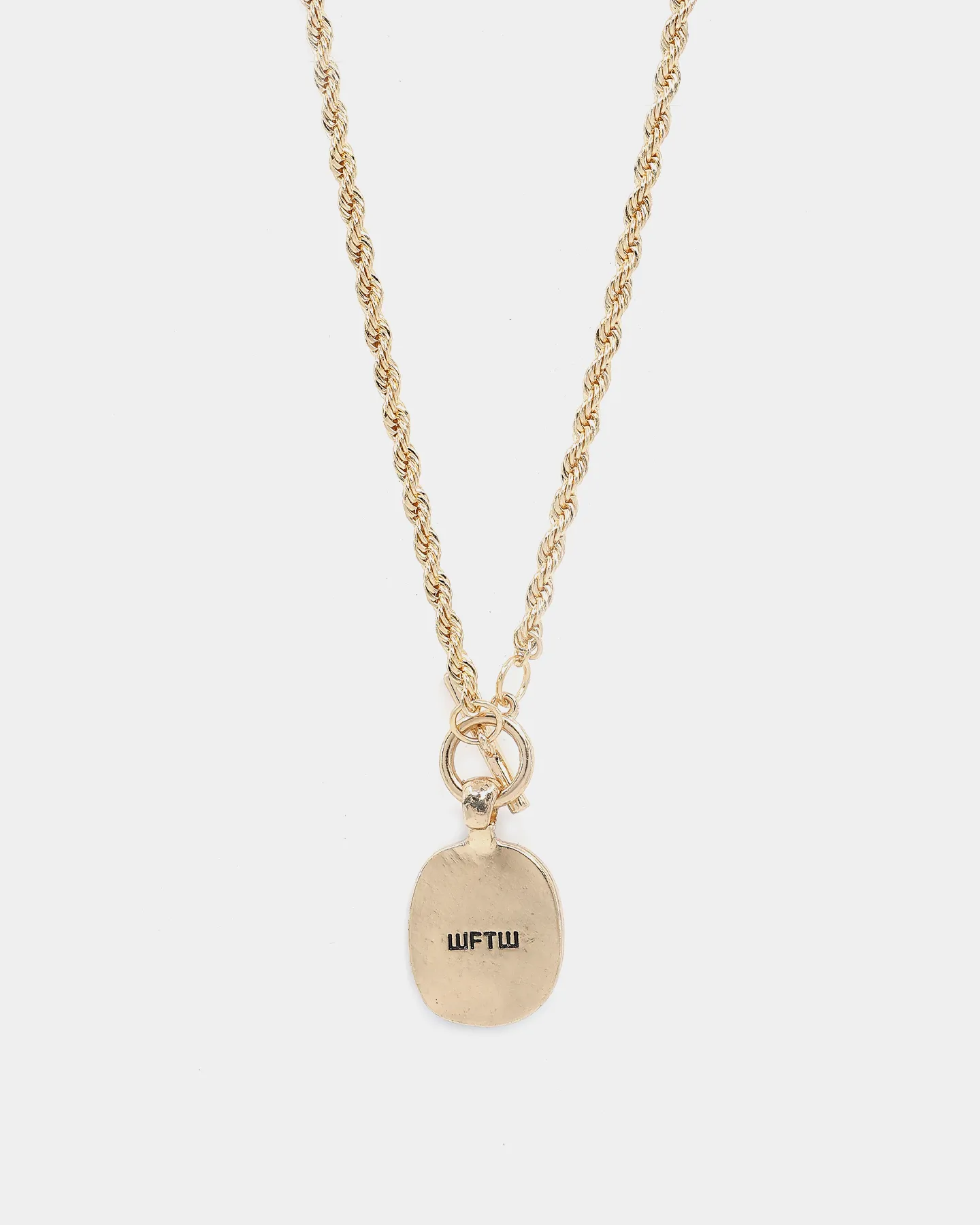 Wild For The Weekend Wildcats Oval Stone Necklace Gold/Purple