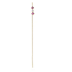 Zalora Pink 14K Gold Plated Earring w. Zirconia