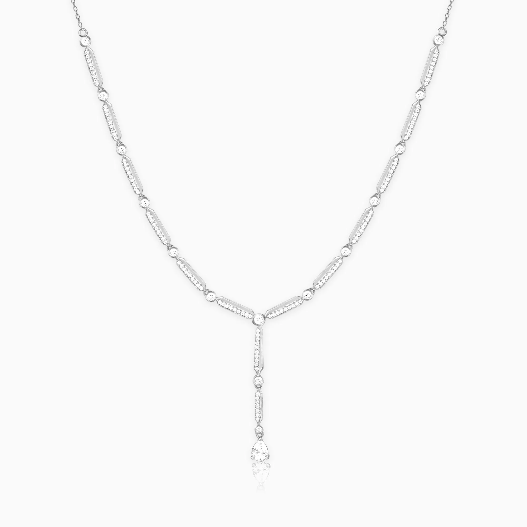 Zircon Silver Night Necklace Giva