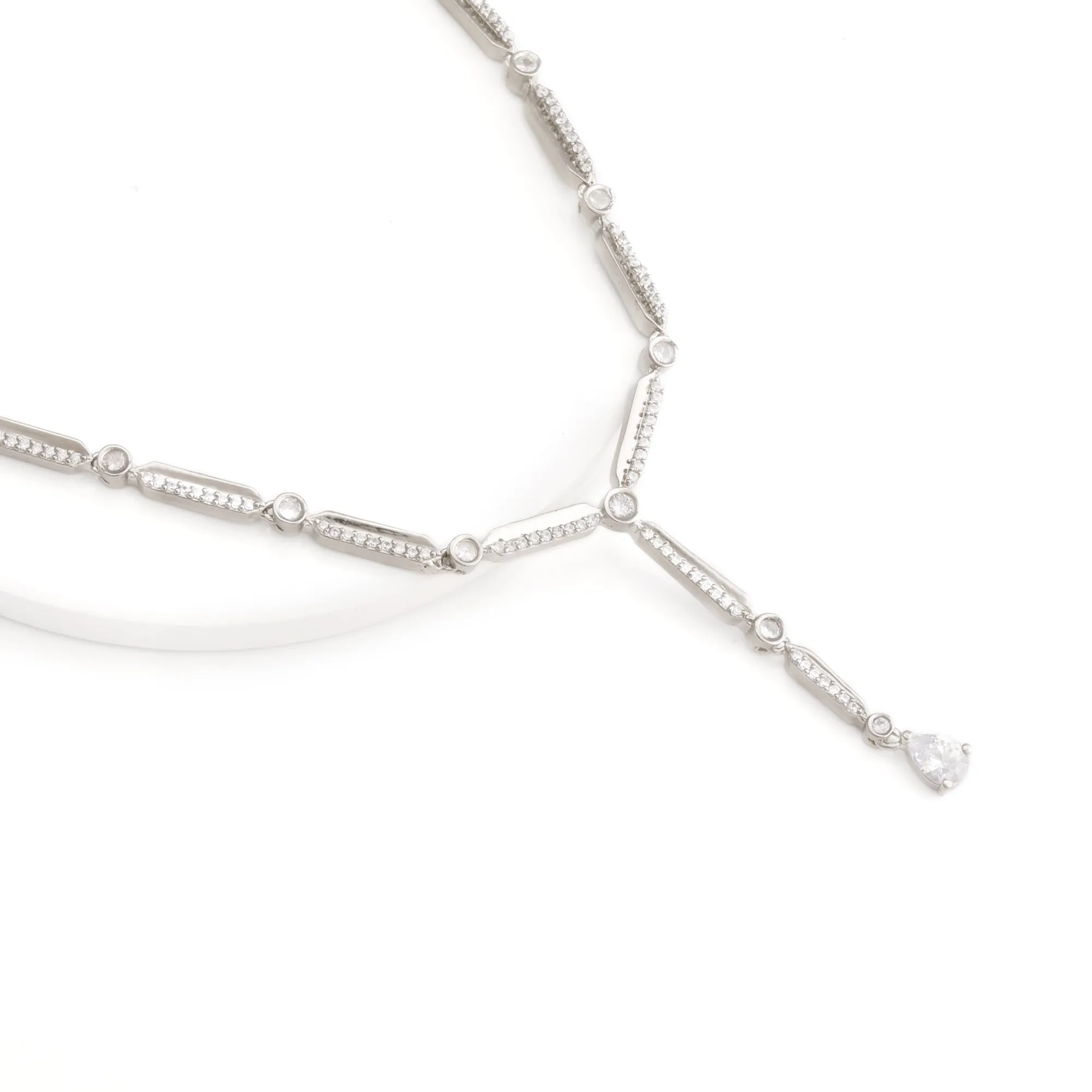 Zircon Silver Night Necklace Giva